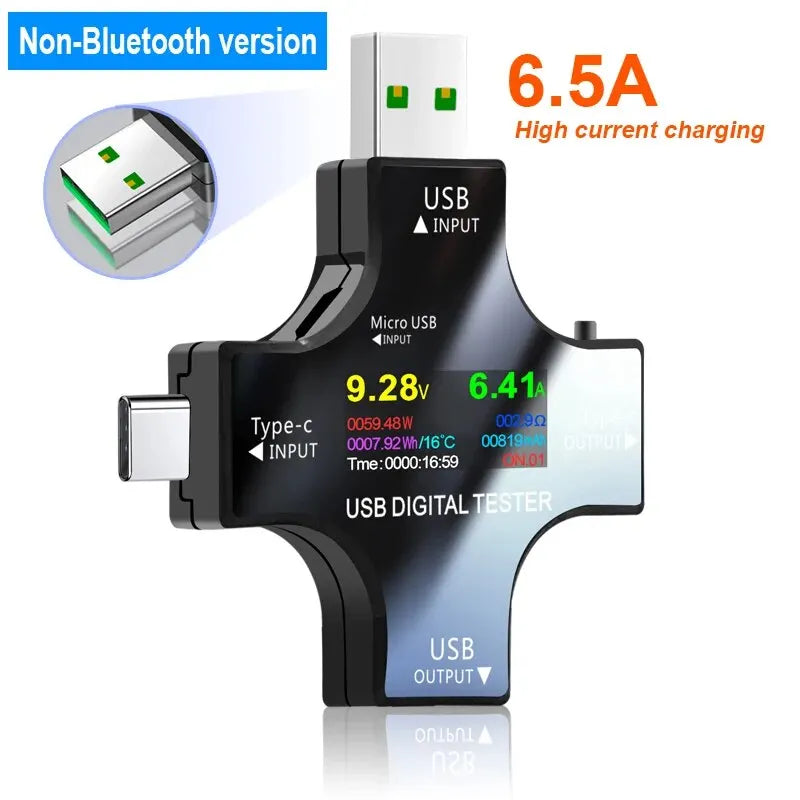 USB Tester Type-C PD Digital Capacity Meter — Voltage, Current & Power Measurement