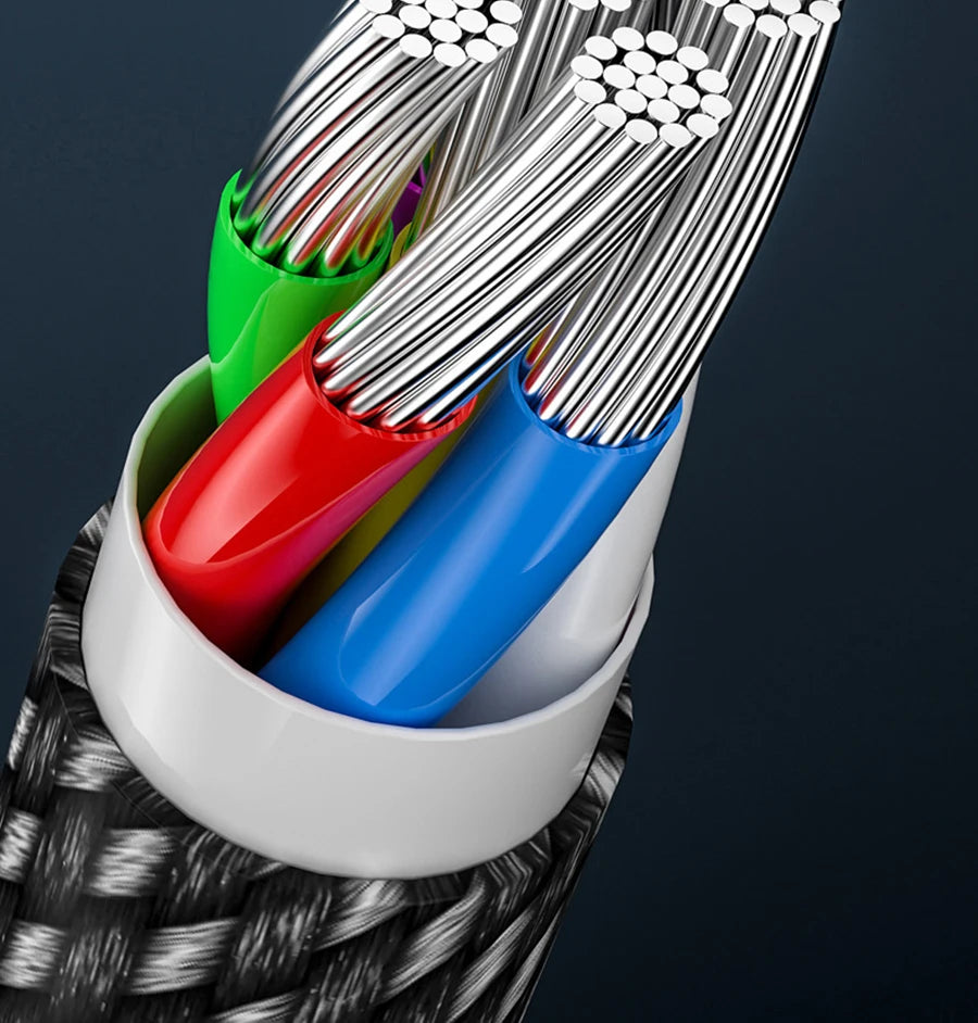 USB-C Ultra Fast Charge Cable with E-Marker Chip – PD 240W/100W/60W, 1m to 2m, 3 Colors
