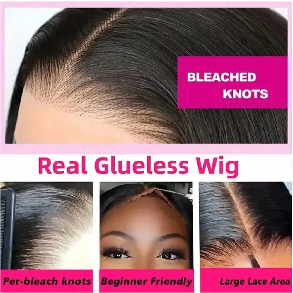 40–42 Inch Bone Straight Lace Front Wig | Glueless 13x4 13x6 HD Lace Human Hair for Women