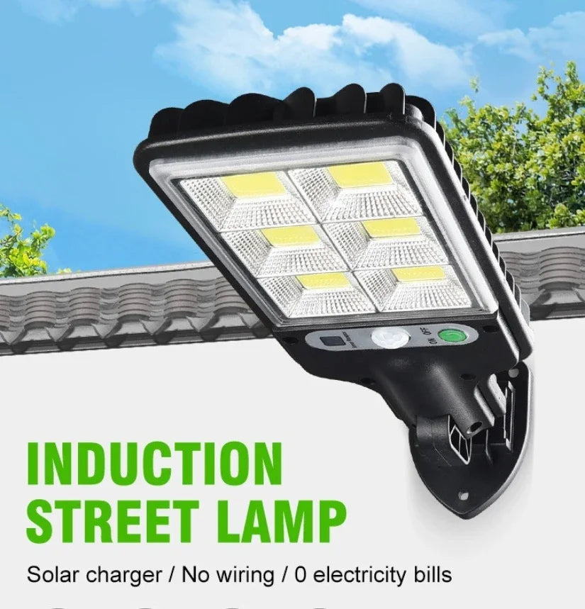 72-COB Solar Motion Sensor Outdoor Wall Light