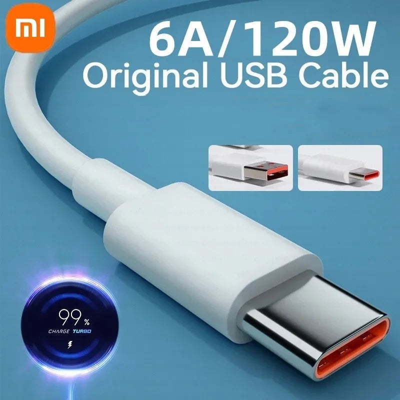 Xiaomi 6A USB-C Cable — Fast Charging & High-Speed Data Transfer