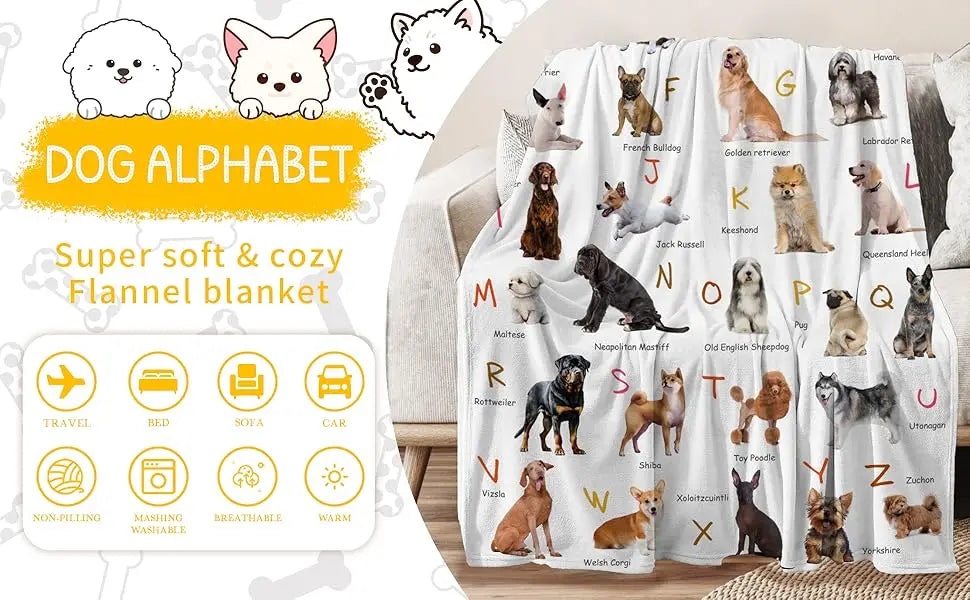 Halloween Patchwork Quilt Blanket – Black & White Geometric with Plaid, Stars, Moons & Pumpkins