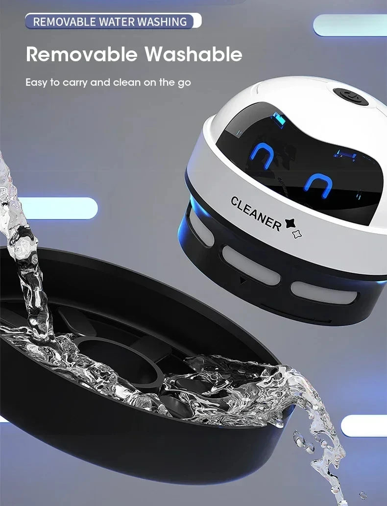 Desk & Table USB Mini Handheld Vacuum Cleaner – Desktop Crumb & Pencil Dust Sweeper for Home & Office