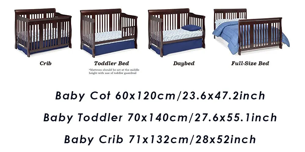 Baby Waterproof Mattress Protector – Breathable Noiseless Crib & Toddler Fitted Sheet