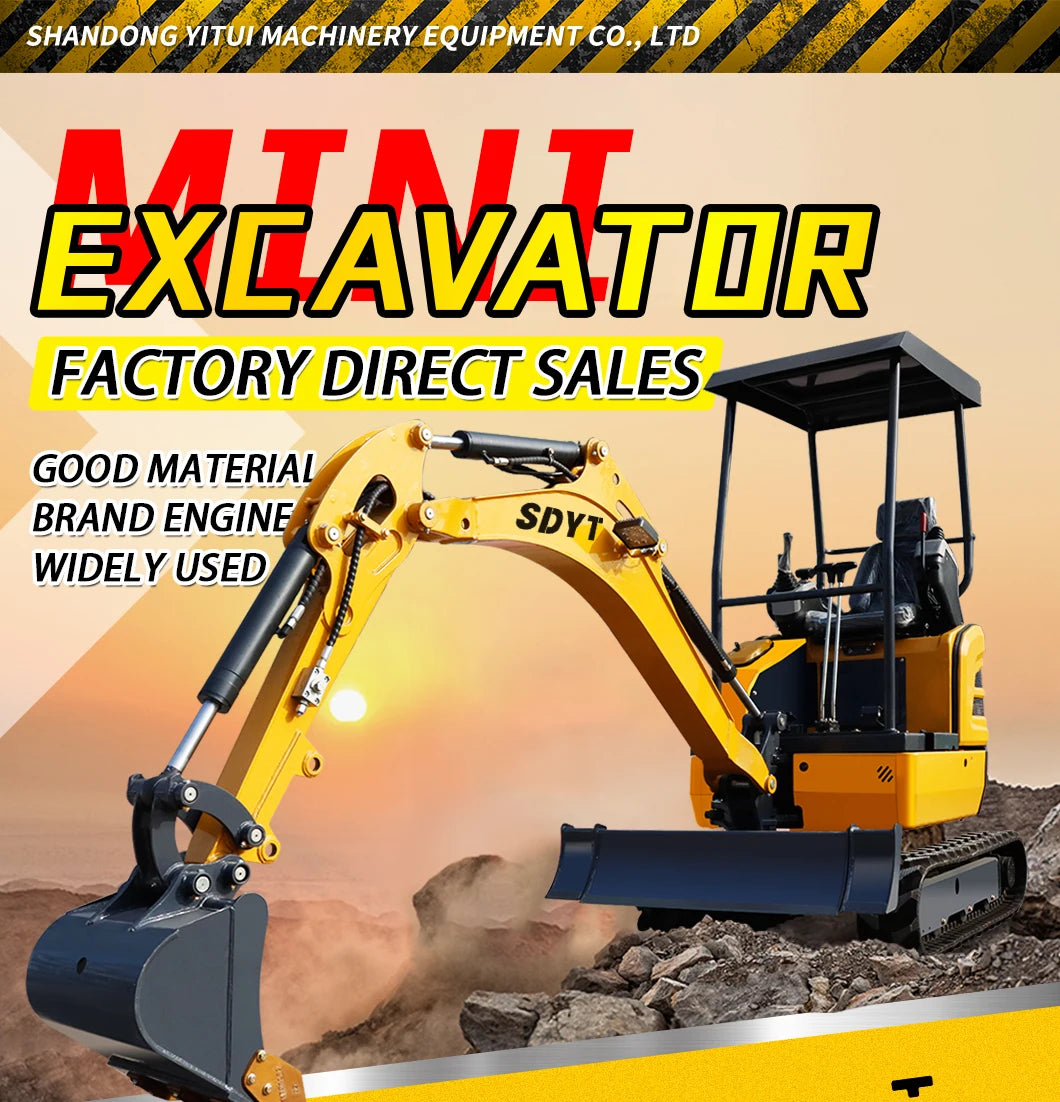 2 Ton Crawler Mini Excavator – Euro 5 / EPA / CE Certified with Multi-Tool Support