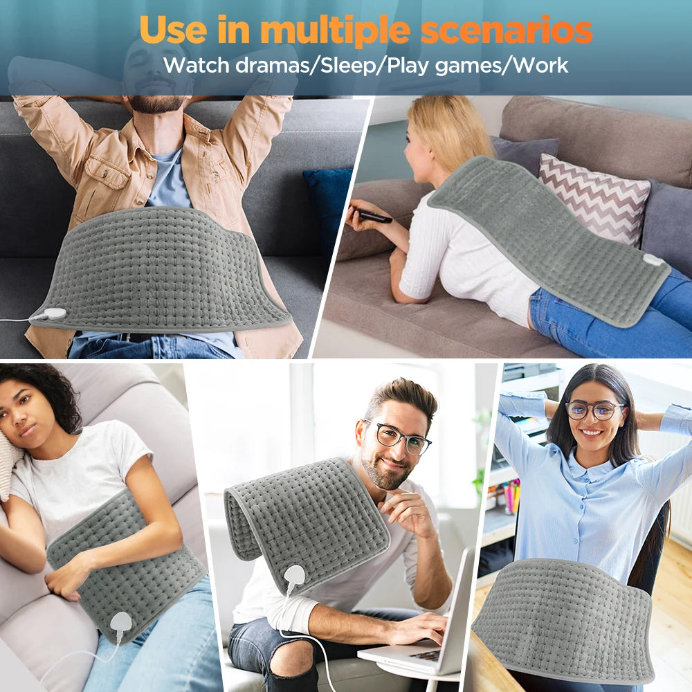 Electric Heating Blanket Mat – Heated Pad for Bed & Sofa, Warm Winter Thermal Blanket, 58x29cm