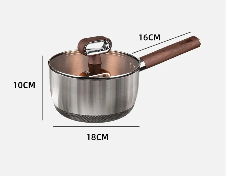 Nonstick Cookware – 32cm Wok, 18cm Milk Pot & 22cm Soup Pot