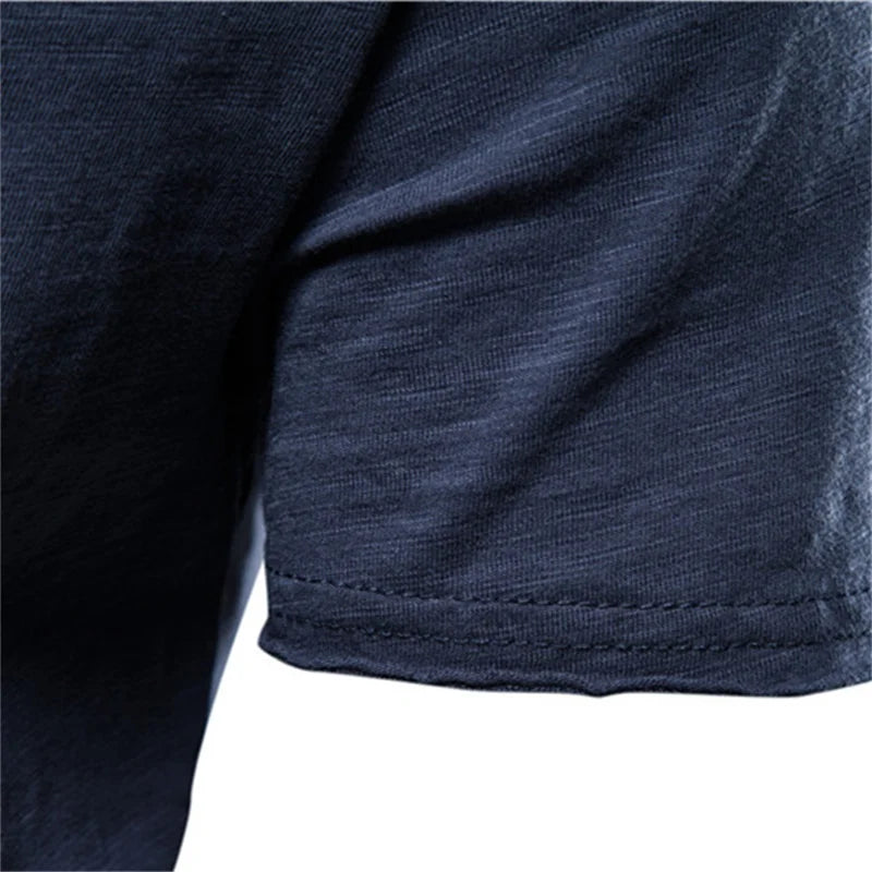 Men's 100% Cotton Soft O-Neck Short Sleeve Tee — Essential Everyday T-Shirt