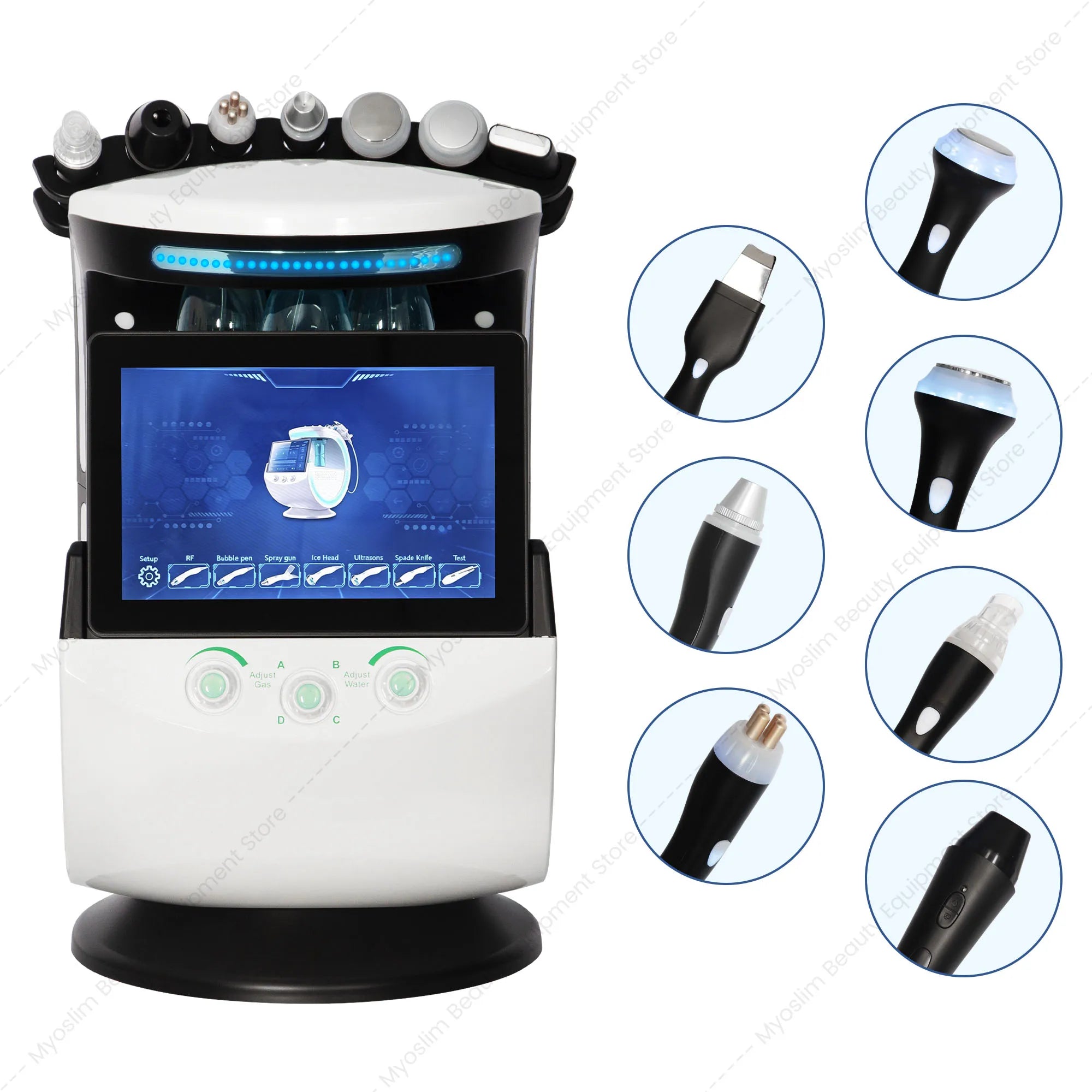 MYOSLIM 7-in-1 Smart Skin Analysis & Beauty Machine – Blackhead Remover, Wrinkle Reduction & Skin Tester