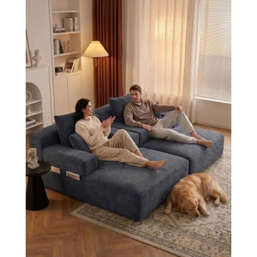 79.5-Inch Oversized Boneless Chaise Lounge