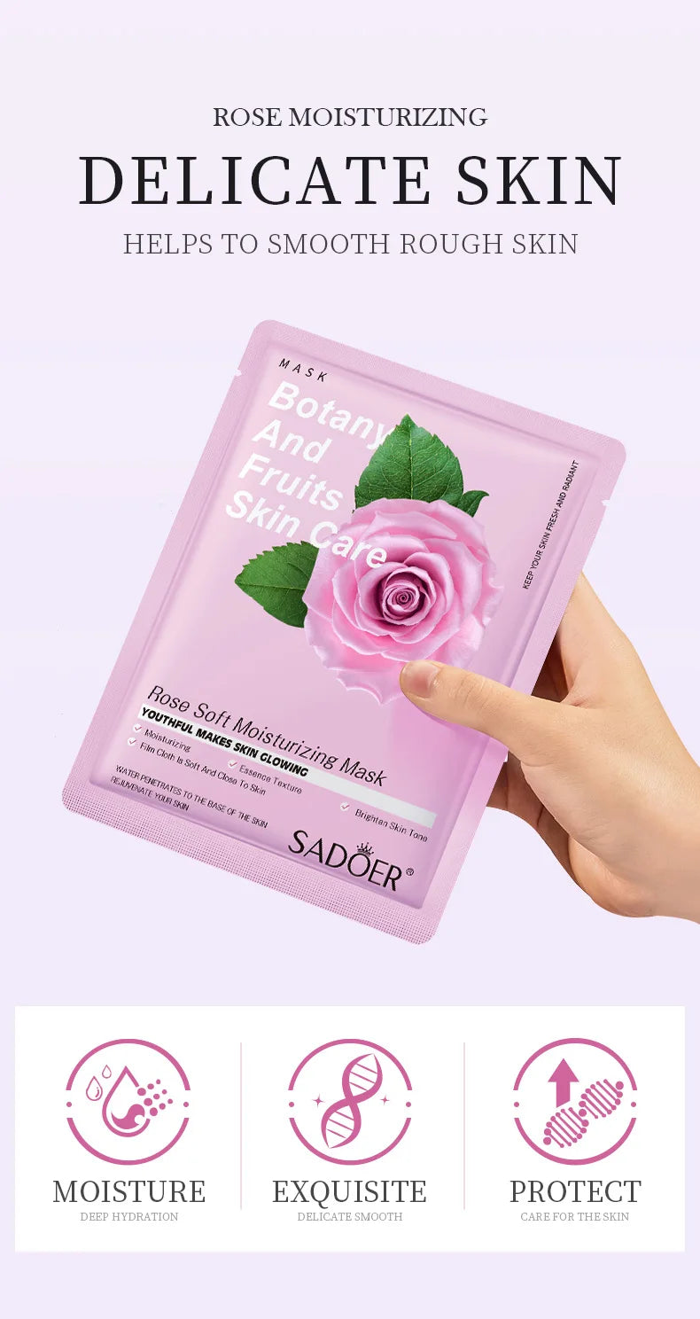 Natural Plant Face Masks — Moisturizing & Firming (8-Pack)
