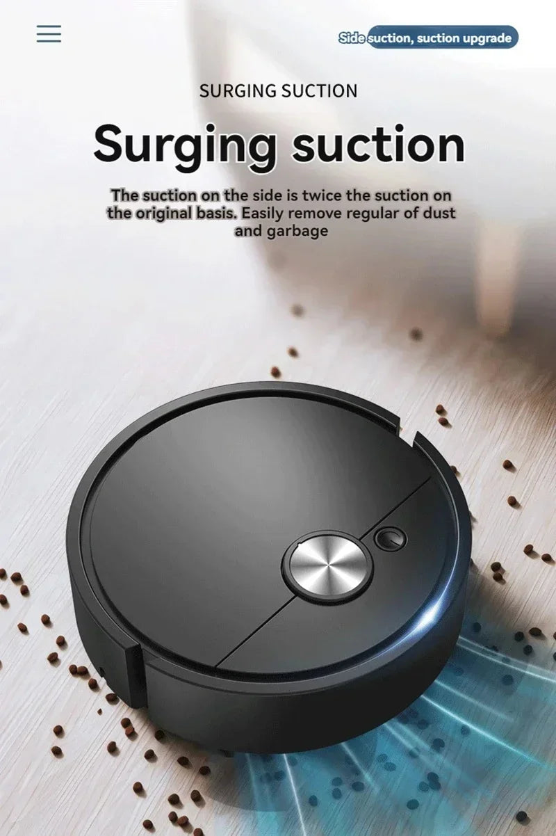 2026 Model 5-in-1 Smart Sweeping Robot Vacuum – USB Charging Auto Sweep, Mop & Suction