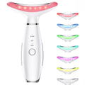7-Color LED Neck & Face Lifting Massager – Microcurrent, 45° Heat Therapy & Anti-Wrinkle Beauty Device