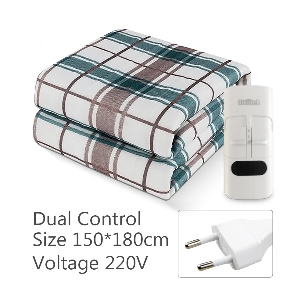 220V Electric Blanket – Thickened Thermostat Heating Blanket, Winter Body Warmer, Multiple Sizes