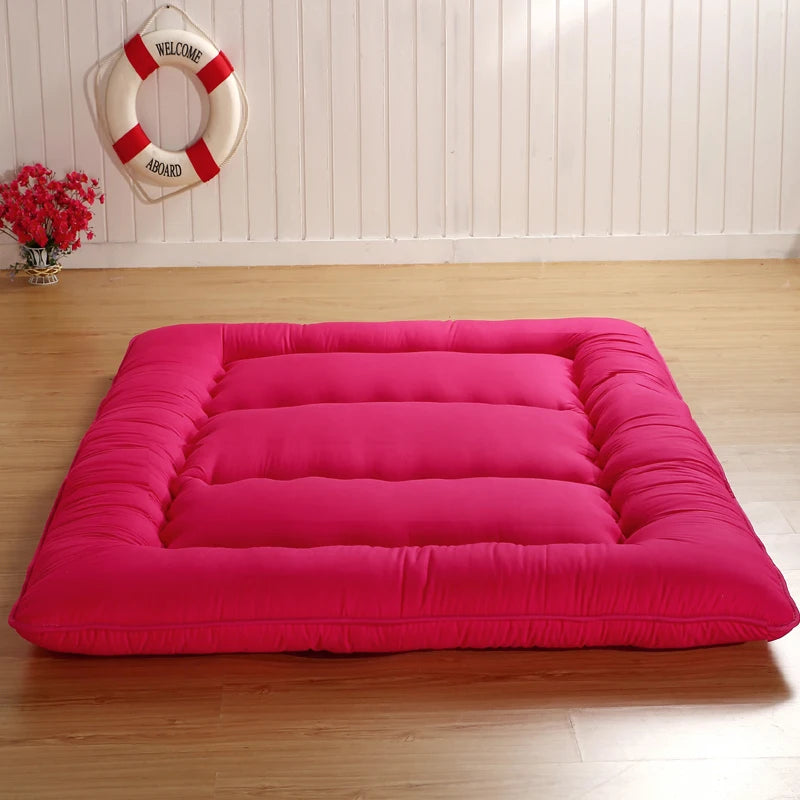 Japanese Thickened Tatami Floor Mat – Soft Cushion, Foldable Lazy Home Sleeping Pad, Bedroom Artifact