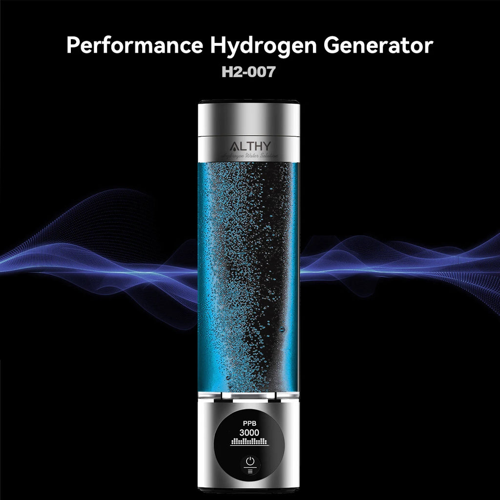 ALTHY Performance Hydrogen Water Generator — DuPont SPE+PEM Dual Chamber, PPB Display & H2 Inhalation