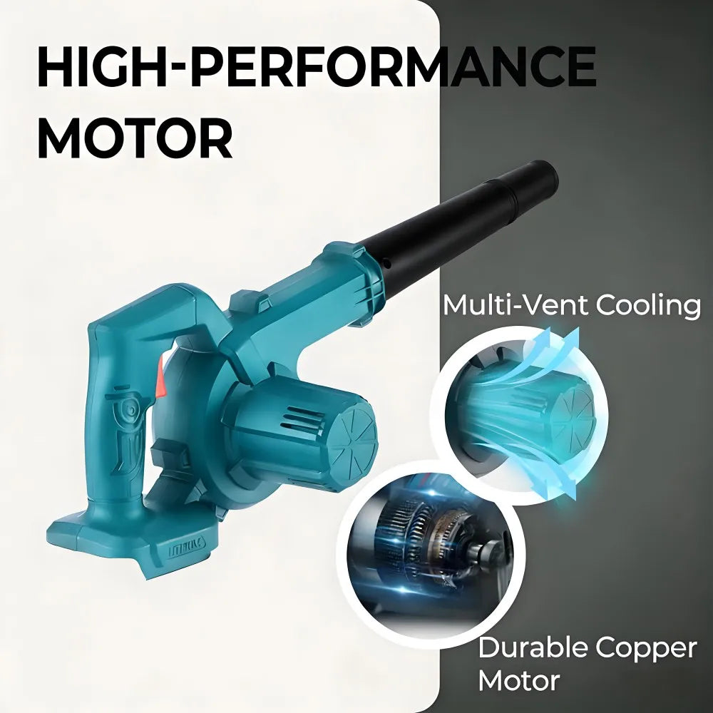 Cordless 2-in-1 Air Blower & Vacuum Cleaner – Leaf & Dust Collector, Makita 18V/21V Compatible