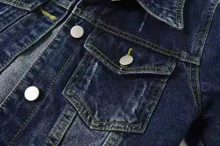 Women's Denim Jacket – Short Casual Jean Coat in Pink, White, Light Blue & Lavender