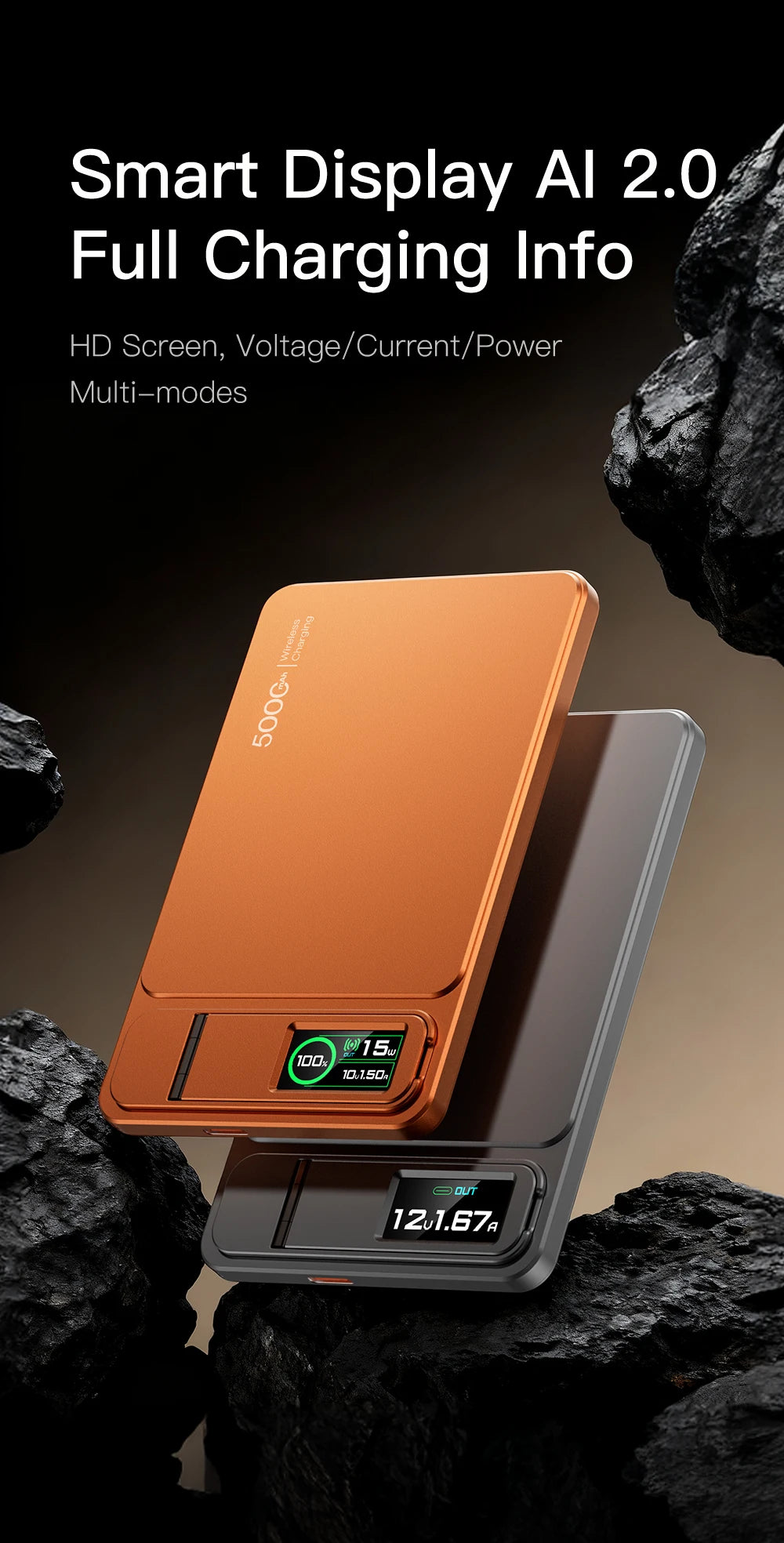 10000mAh Slim Power Bank — Lightweight Portable Charger for Everyday Carry