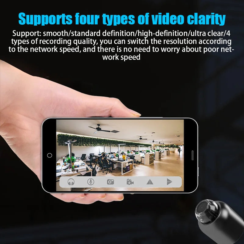 Mini Portable Security Camera – Night Vision, Motion Detection, Wireless Surveillance, Lightweight & Discreet