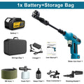 250 Bar Brushless Electric Pressure Washer Gun – 4-Speed Digital, 7L/min, Makita 18V Compatible, Foam Cannon Kit