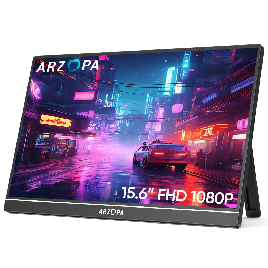15.6-Inch Portable Monitor – Full HD IPS & Dual Speakers