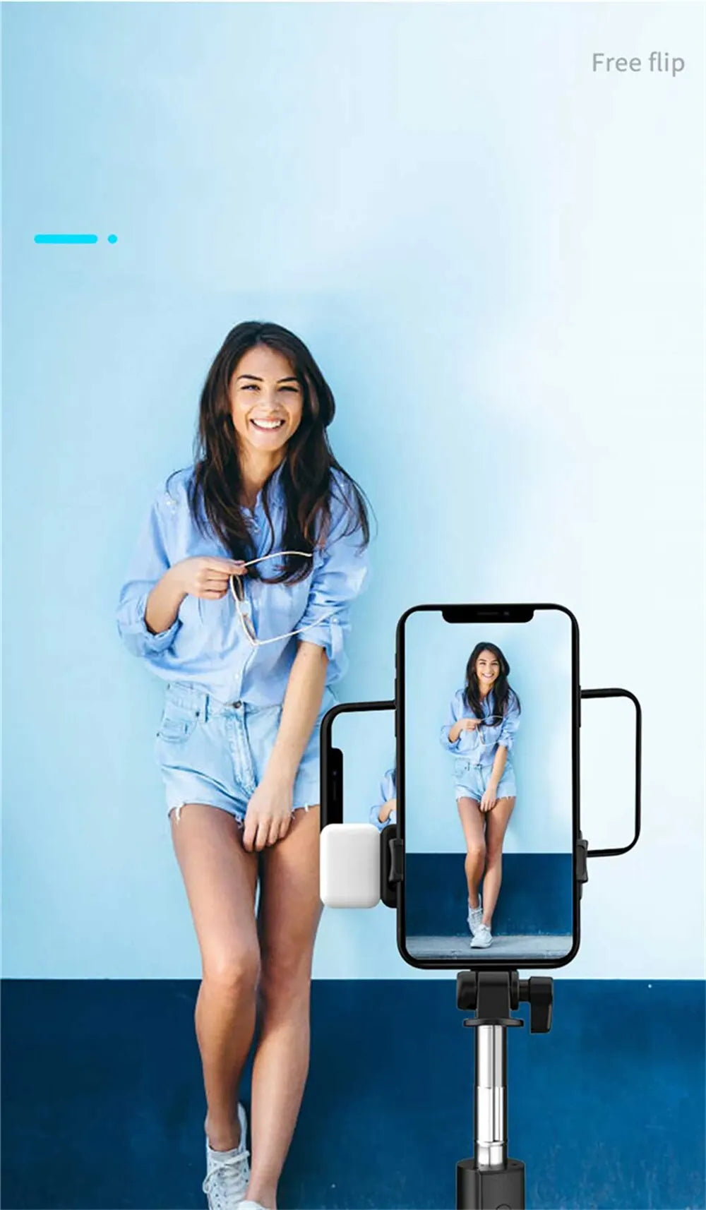 Portable Bluetooth Selfie Stick — Extendable Tripod with Wireless Remote