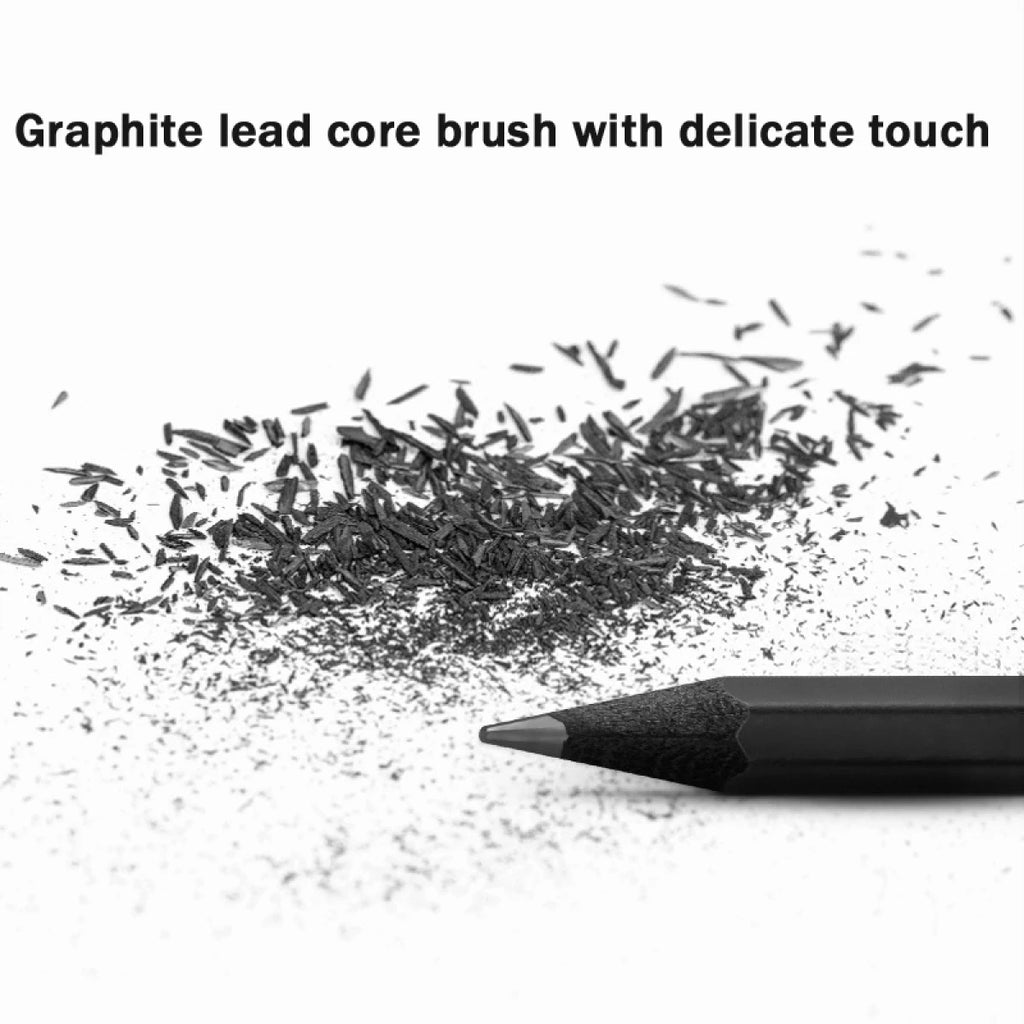 10-Pack Black Wooden Pencils, HB or 2B