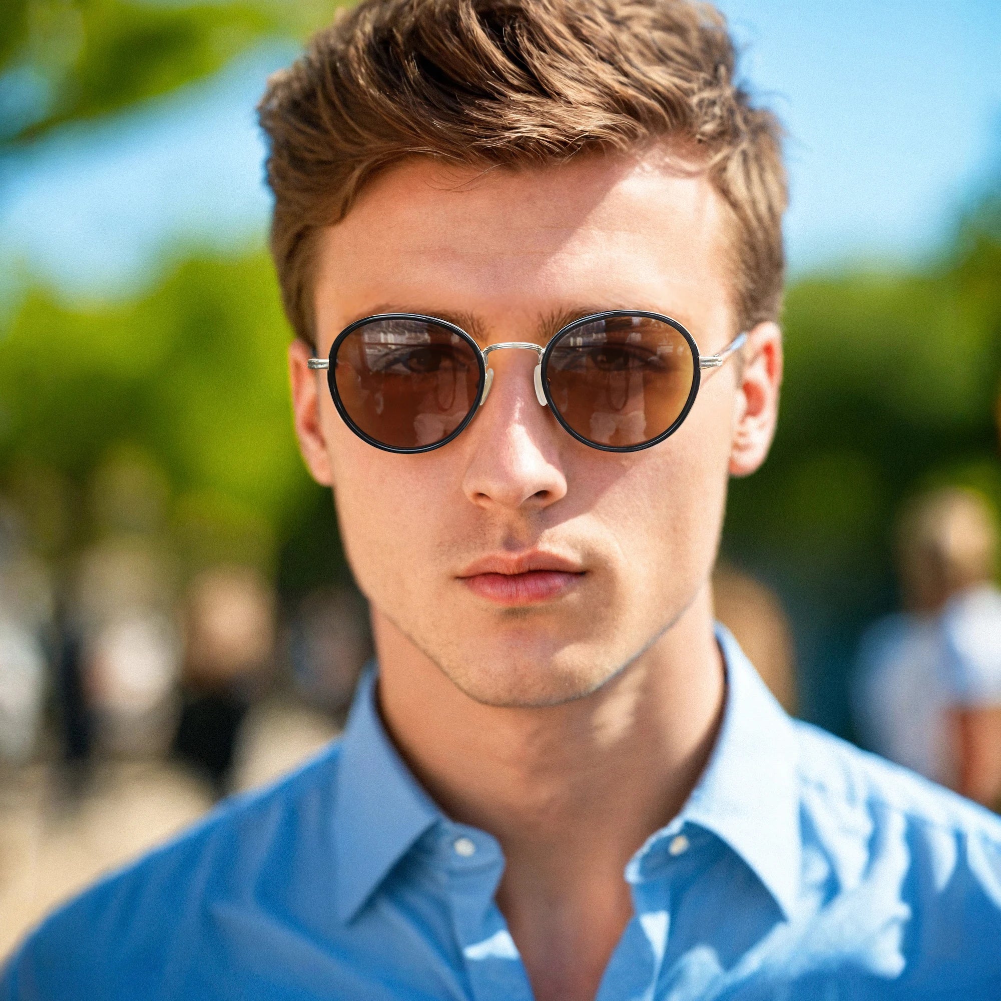 ZENOTTIC Steampunk Round Polarized Sunglasses | Mirror Vintage Shades UV400 for Men & Women