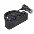 120W Multi-Function USB & Type-C Fast Charging Car Charger – 4-Port Multi-Device Charger