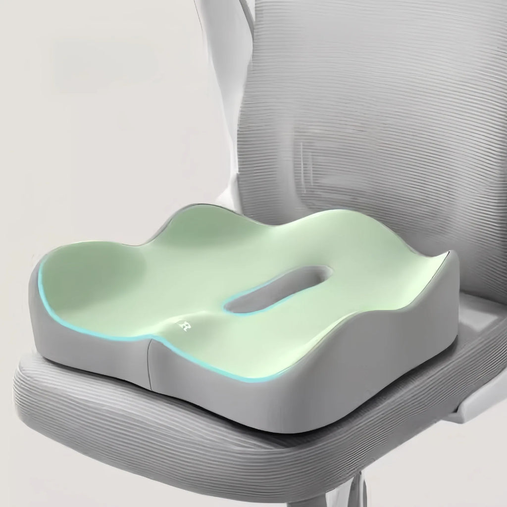 1pc 3D Lumbar Support Car Cushion, Memory Foam Ergonomic for Lower Back Pain Relief, Also for Office & Wheelchair Use