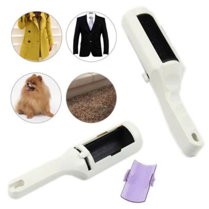 Electrostatic Clothing Dust & Pet Hair Remover Brush – Reusable Travel Sweeper for Home & Office