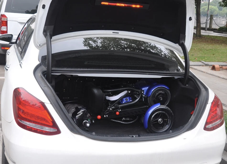 4-Wheel Mobility Scooter for Seniors, Foldable Electric Travel Scooter