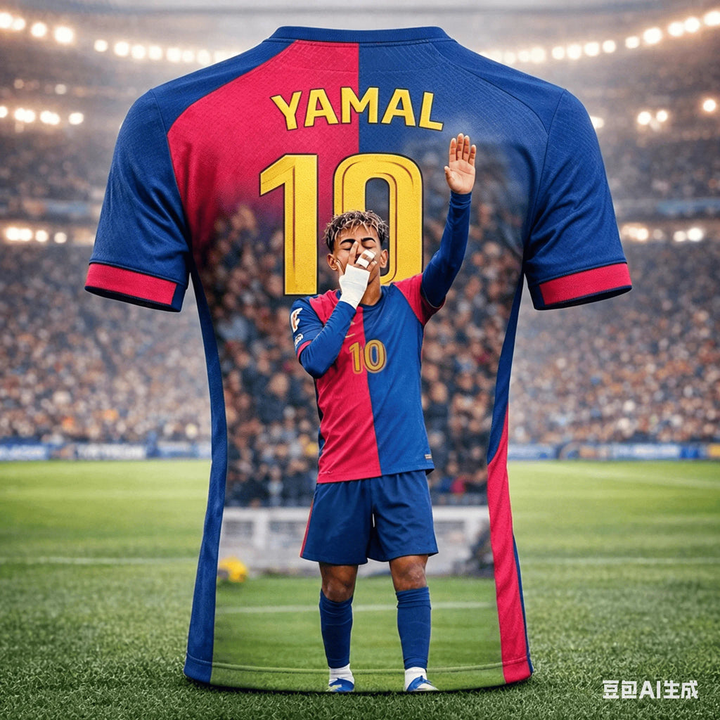 Lamine Yamal #10 Barcelona Soccer Fan T-Shirt — Short Sleeve Streetwear Tee