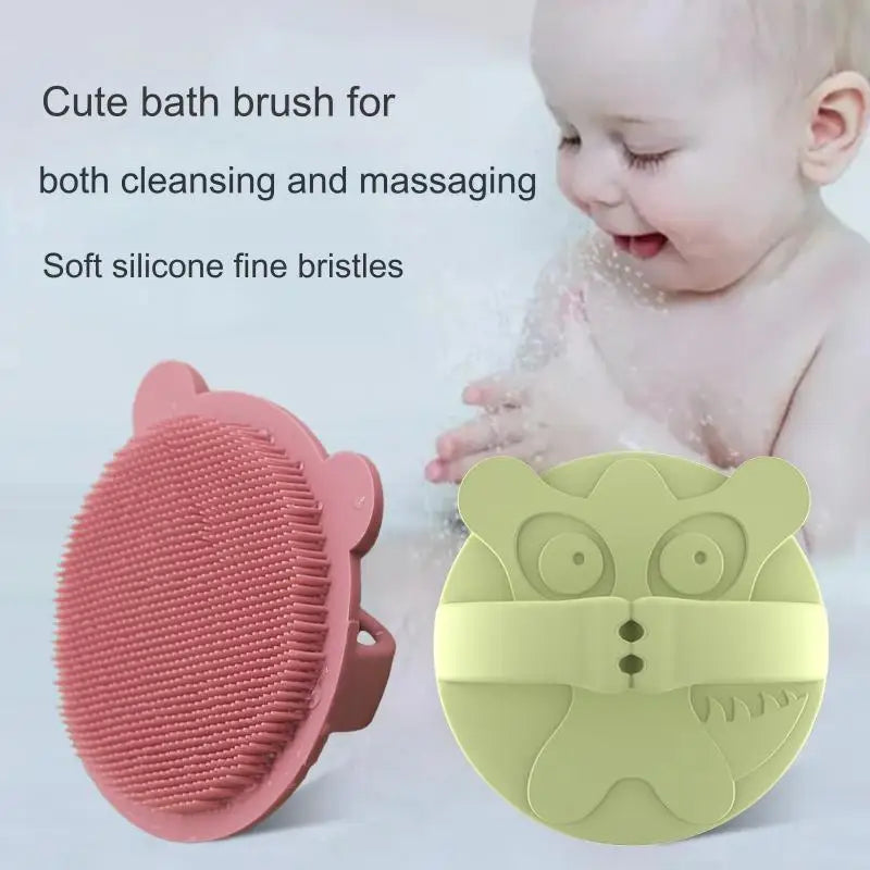 Dinosaur Silicone Scalp Massager Shampoo Brush – Soft Bristles for Dandruff Removal & Hair Growth
