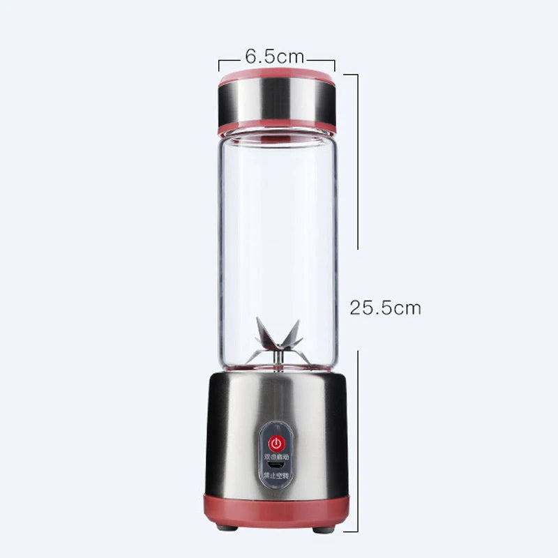 Multifunction Portable USB Rechargeable Blender – Electric Fruit Mixer, Orange Juicer & Milkshake Maker