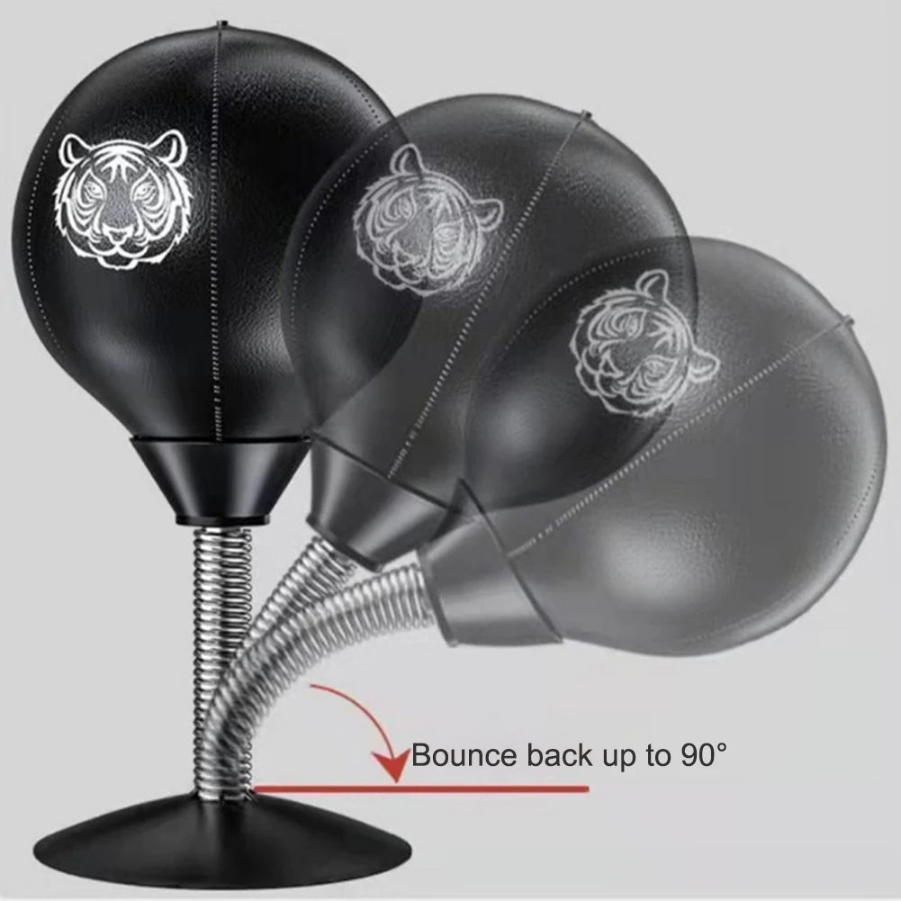 Desk Boxing Punch Ball – Free Standing Stress Relief Punching Bag for Kids, Office & Home