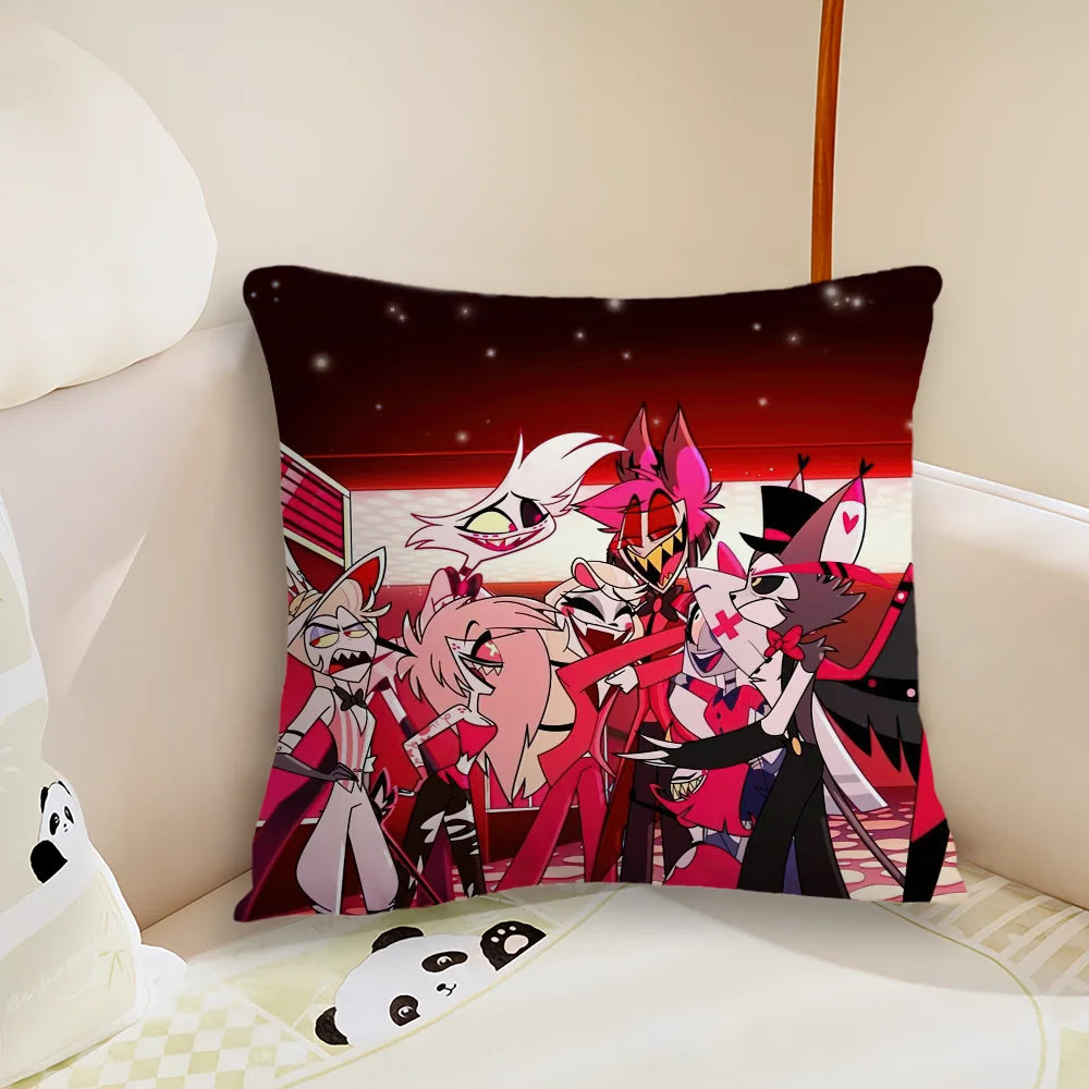 Hazbin Hotel Alastor Cartoon Pillow Cover – Double-Sided Print Cushion Case