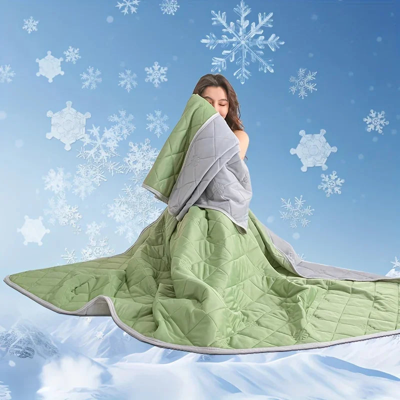 Summer Cooling Blanket – Ultra-Soft Lightweight Breathable Throw for Hot Sleepers & Cooling Pillows
