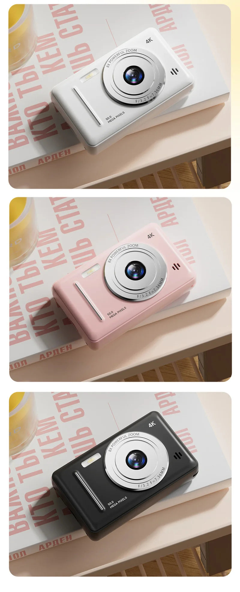 Retro Digital Camera with SD Card Storage