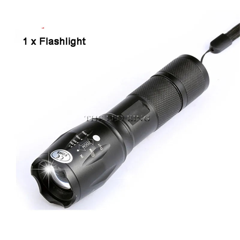 XM-L2 10000LM Zoomable CREE LED Flashlight – Waterproof Tactical Torch for 18650/26650