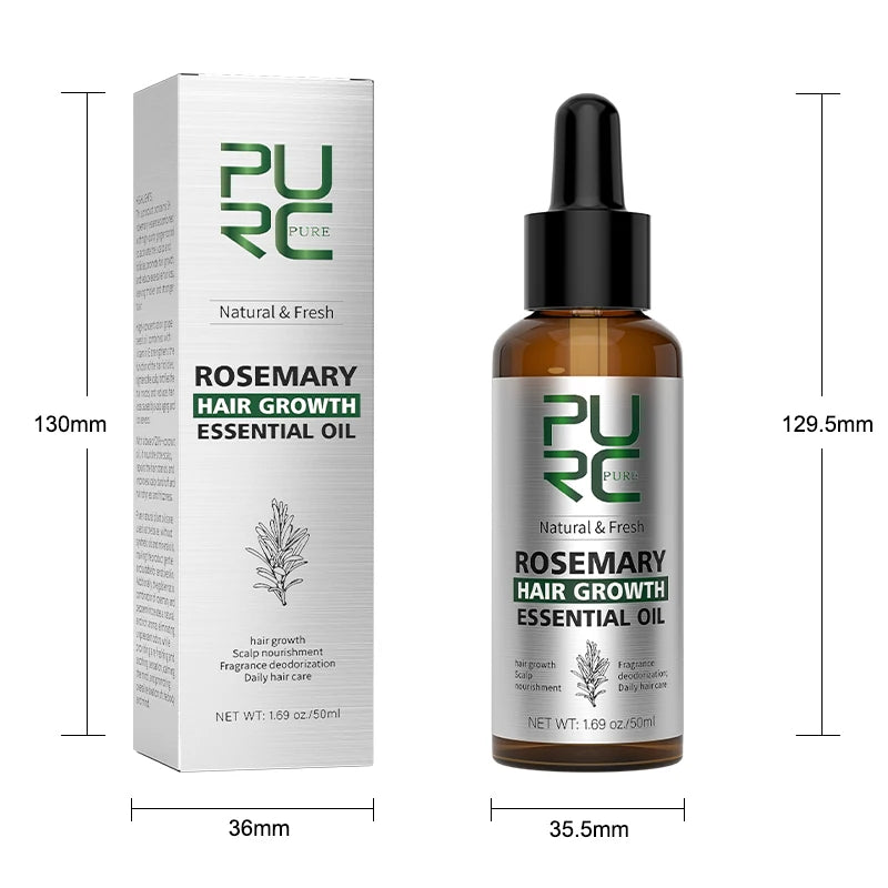 PURC Rosemary Oil Hair Treatment Ginger Hair Care Products for Men Women Smoothing Anti-Frizz Hair Care