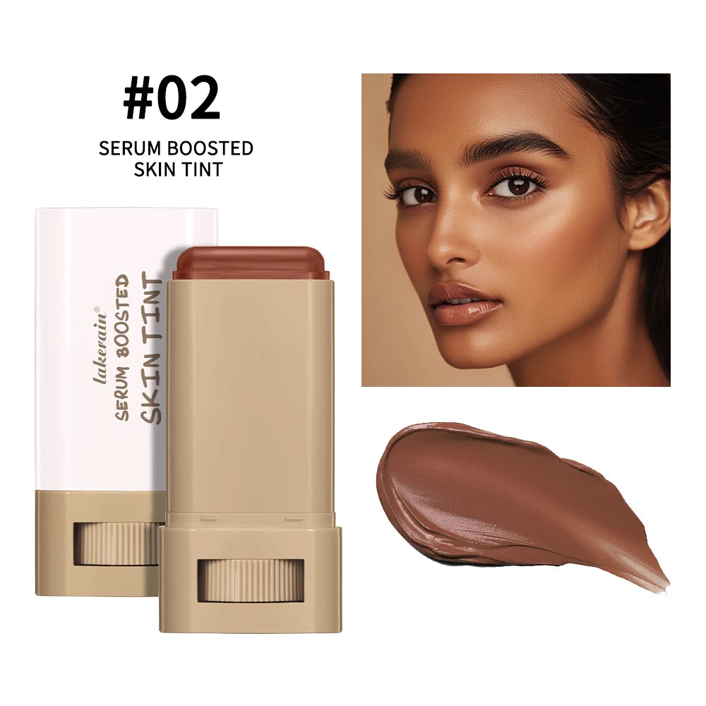 Skin Tint Foundation Stick — Waterproof Nourishing Tinted Serum Contour Balm