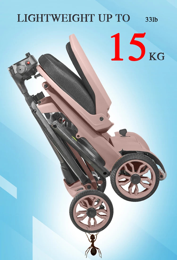 Compact 4-Wheel Mobility Scooter – 180W, 13–15 km Range