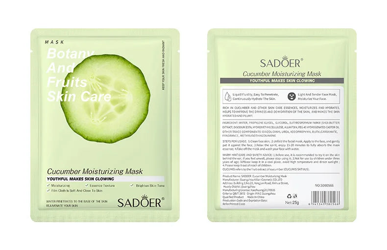 Natural Plant Face Masks — Moisturizing & Firming (8-Pack)