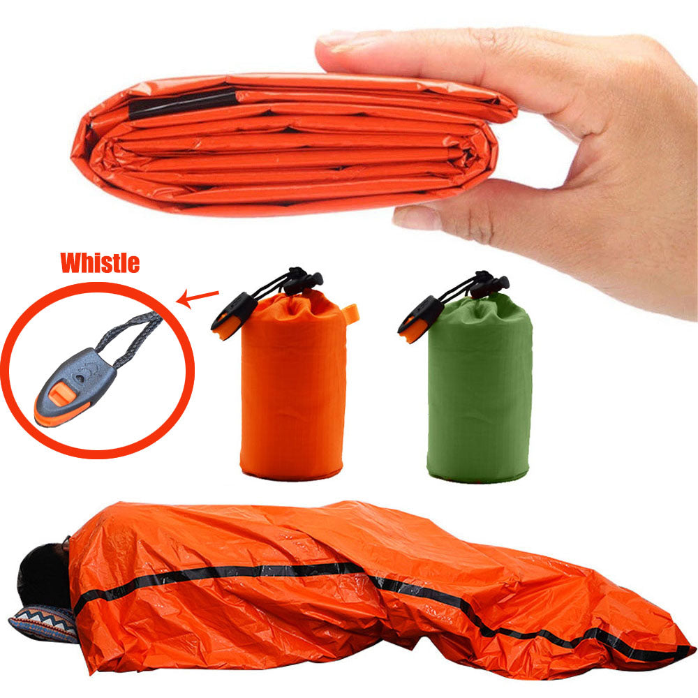 Emergency Survival Sleeping Bag – Waterproof Mylar Bivy Sack for Camping, Hiking & Outdoor