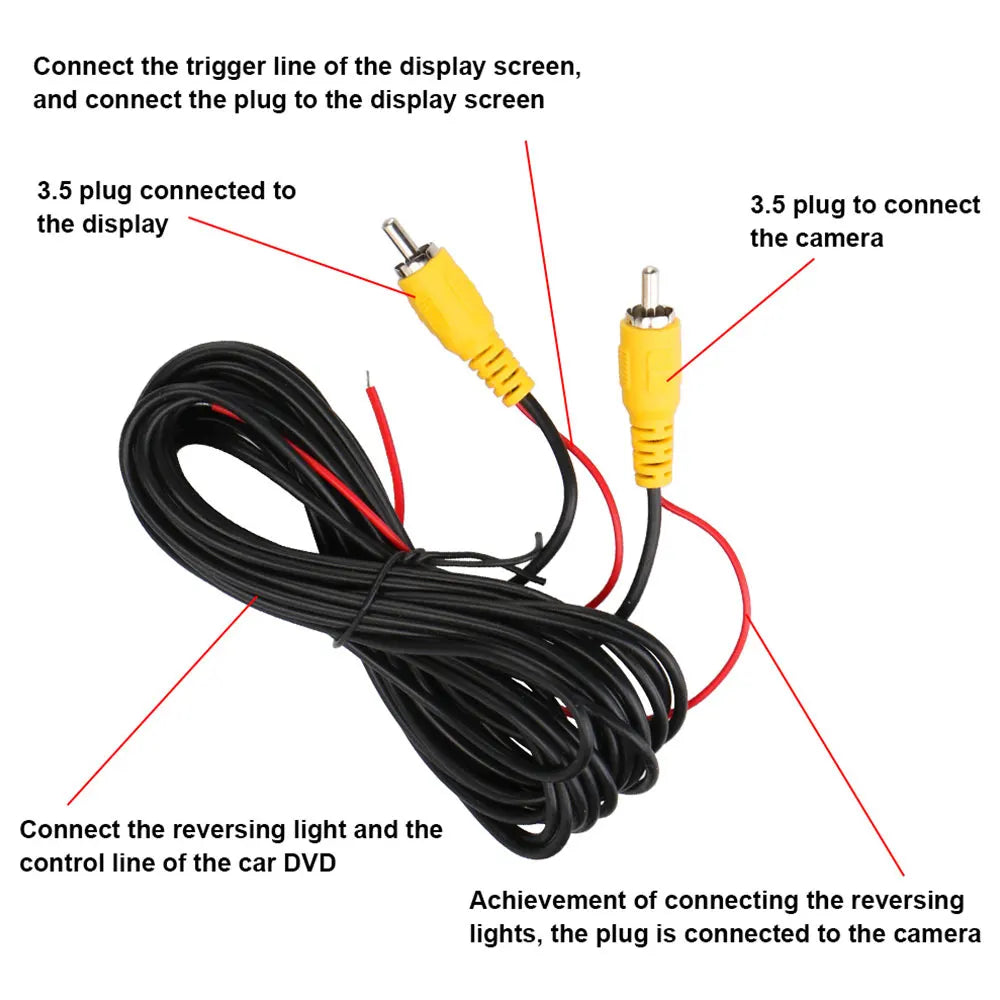 4.3" HD Car Rear View Mirror Parking Monitor — Backup Camera Display