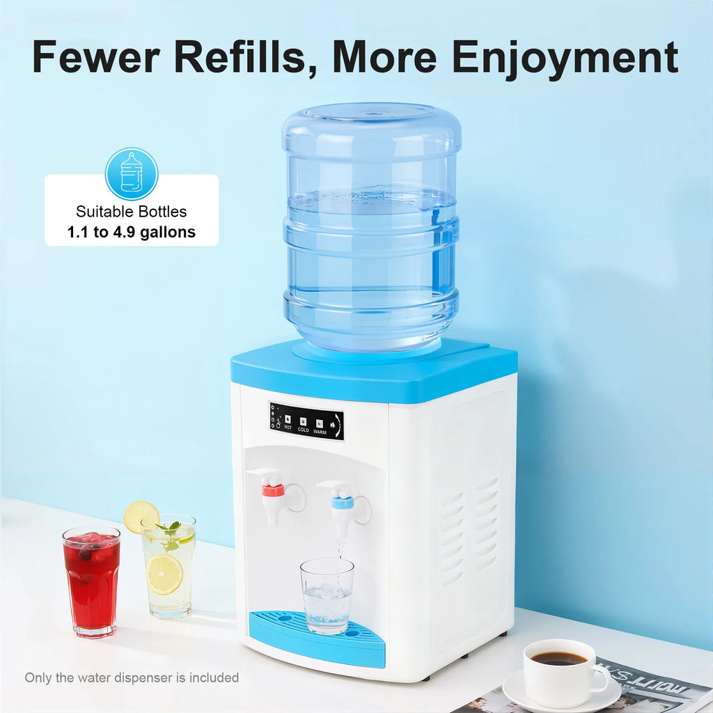 Countertop Hot & Cold Water Dispenser — Compact 1.1–4.9 Gal Energy-Saving for Home & Office