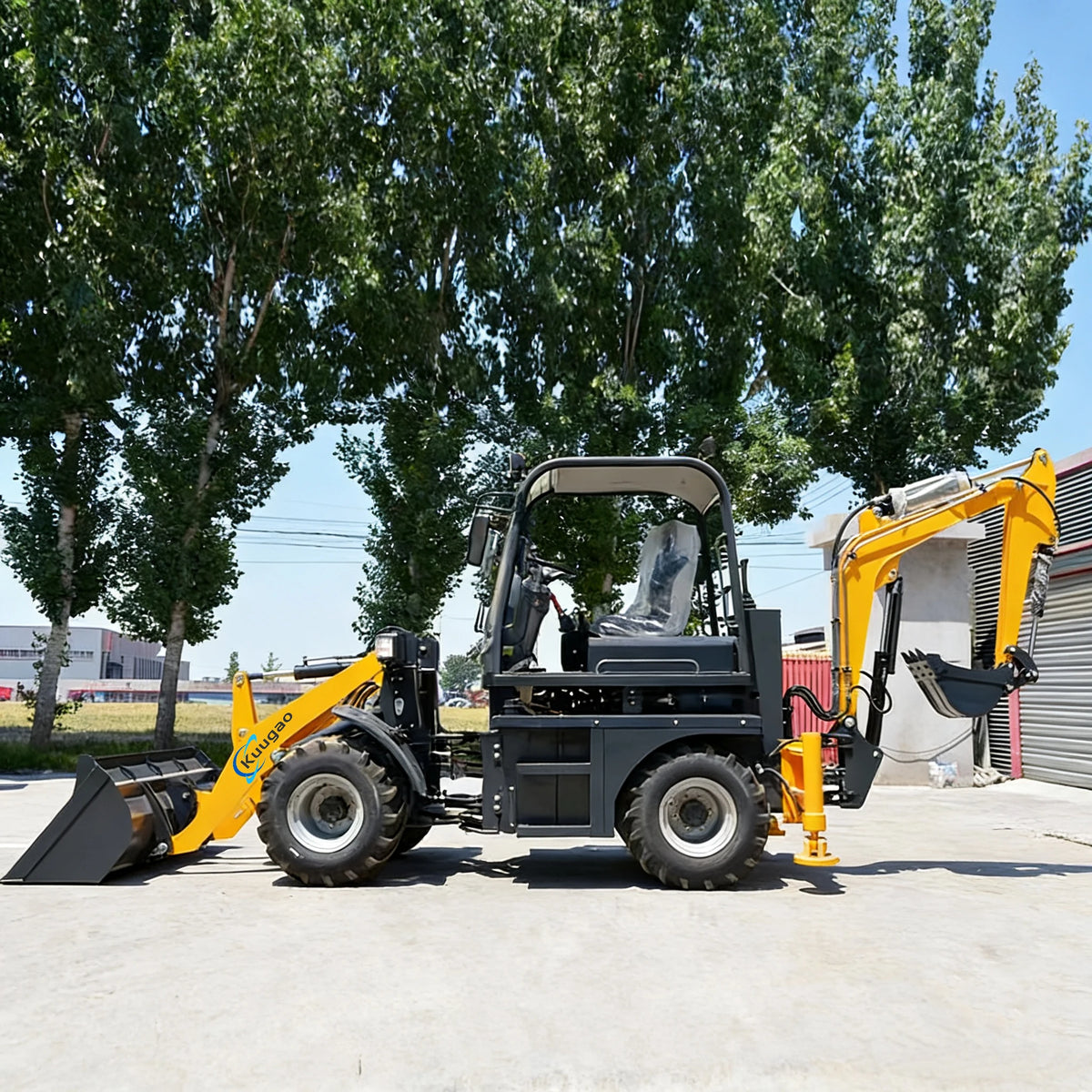 3 Ton Backhoe Loader – CE/EPA/Euro V Certified Front Loader & Digger for Farm & Construction