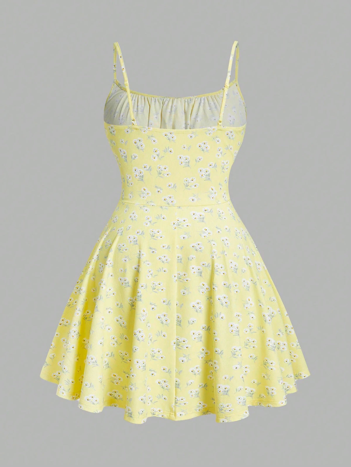 Women's Floral Elegant Sleeveless Thin Strap Camisole Dress – Casual Summer Dress